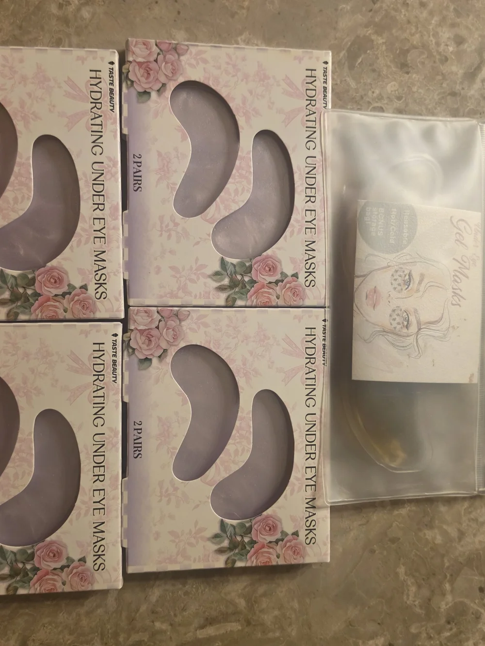 Hydrating Under Eye Masks - Lavender Pink